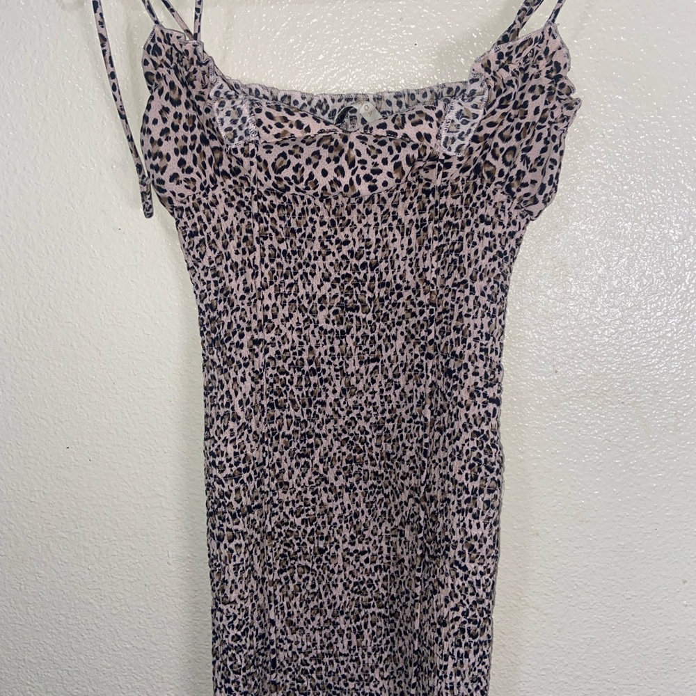 O. Vianca Leopard Print Dress